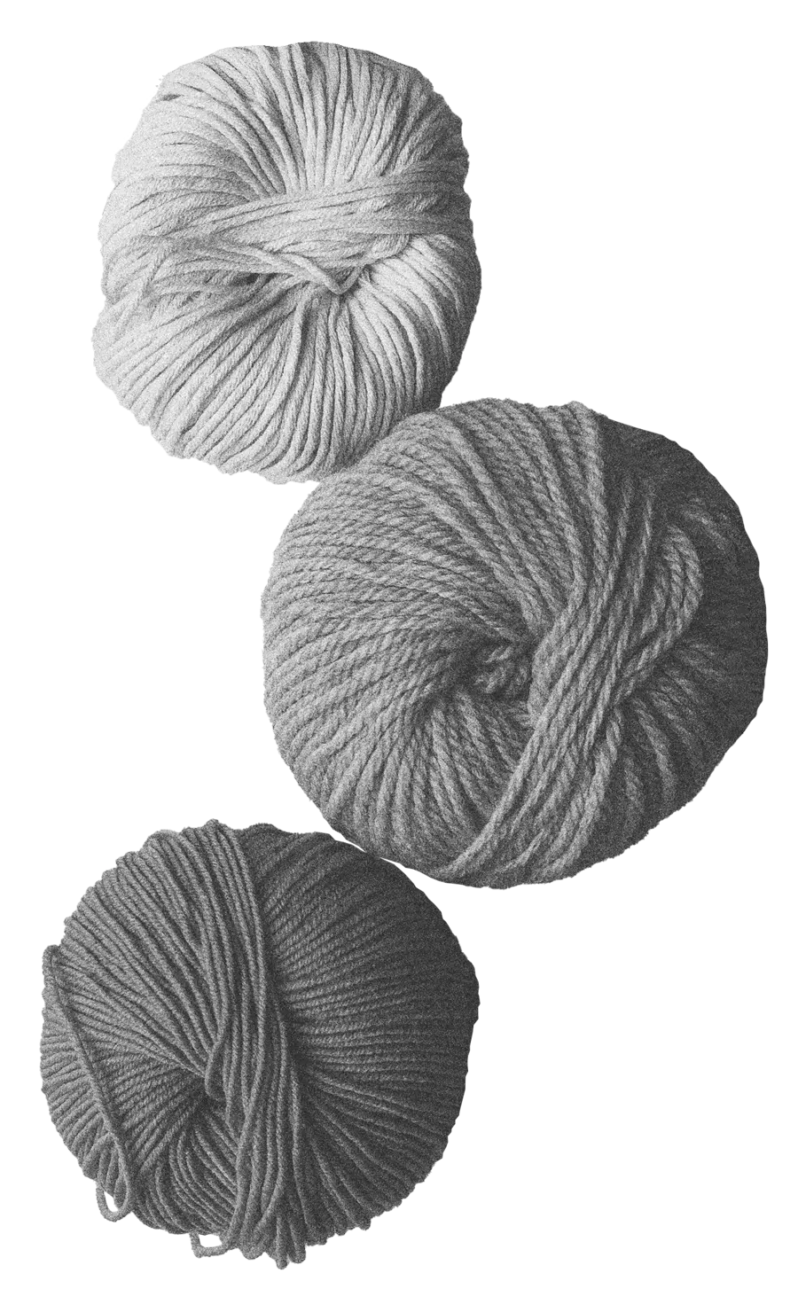 Kolm lõngakera.